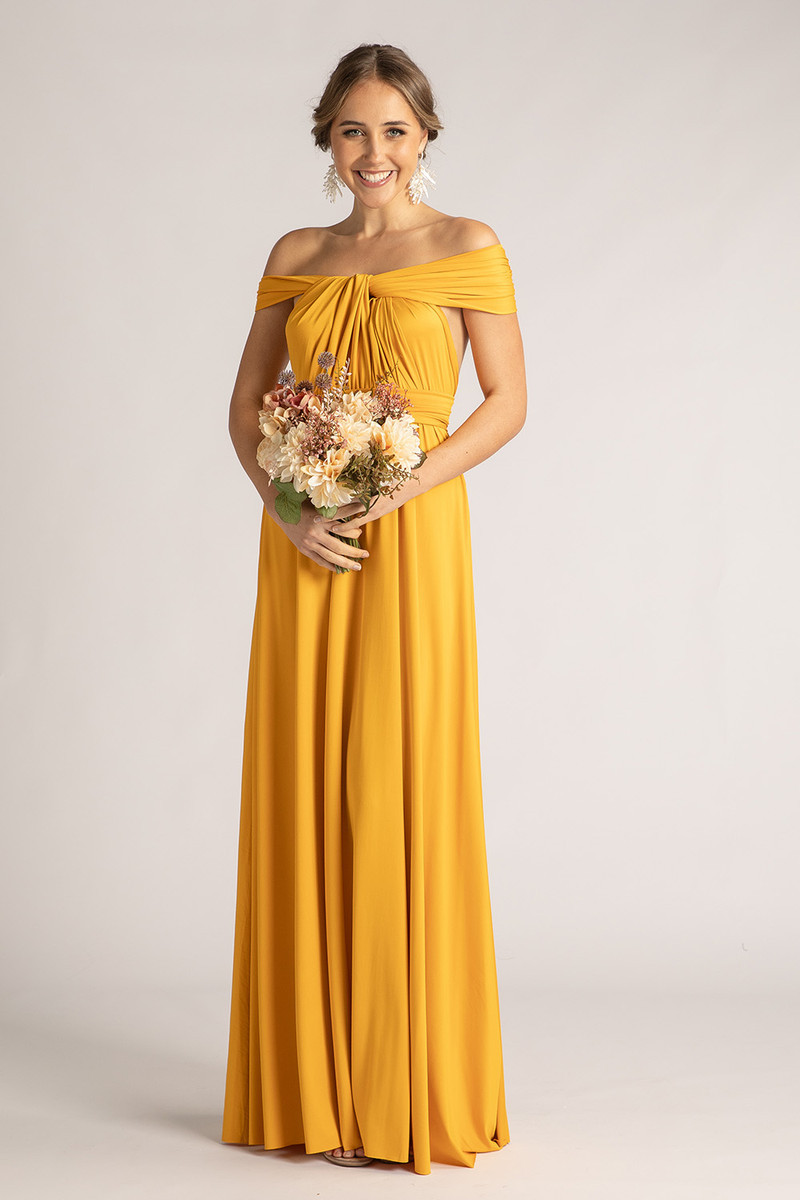 Bridesmaid Mustard Yellow Dress Off Shoulder Yellow Bridesmaid Dresses Mustard Yellow Dress Fall Off The Shoulder